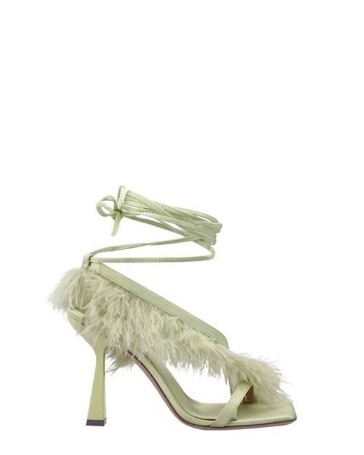 Sandalo 'Feather Wrap' di Sebastian Milano in Metallic