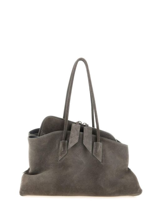 The Attico Brown 'la Passeggiata Medium' Shoulder Bag