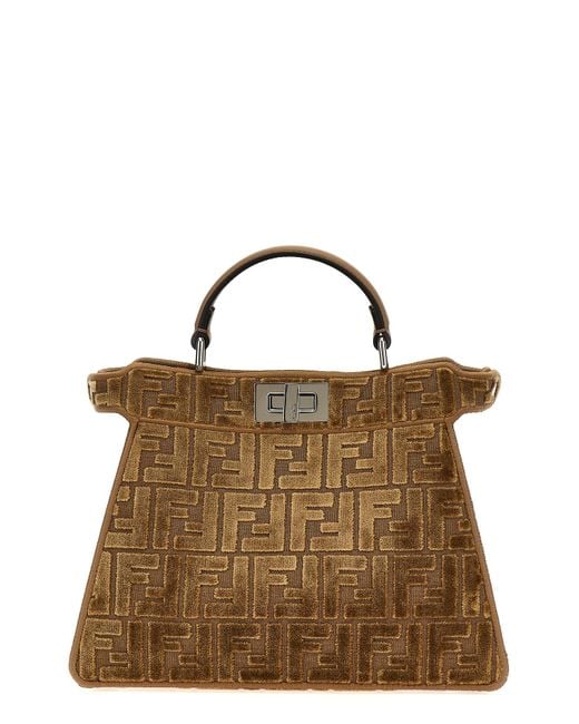 Fendi Brown 'peekaboo Iseeu Small' Handbag for men