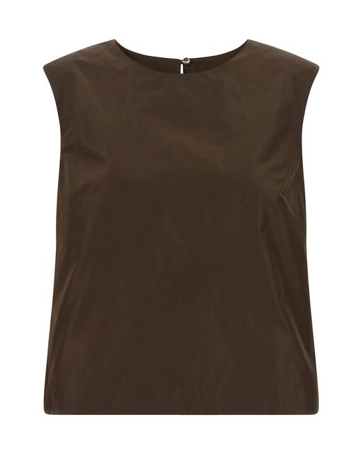 P.A.R.O.S.H. Brown 'pimpy26' Top