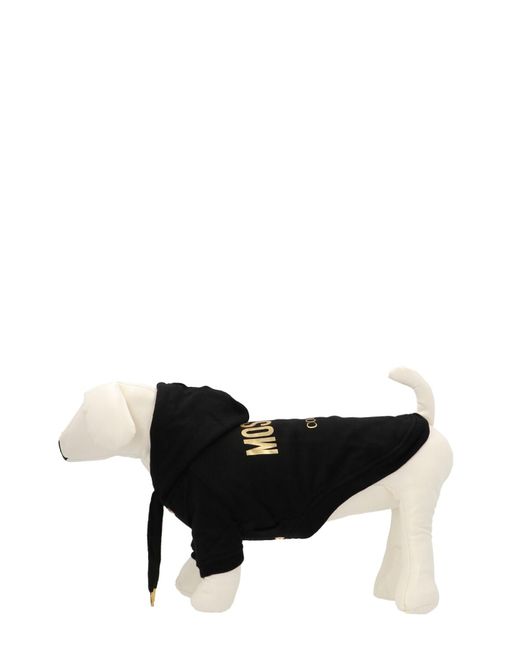 Moschino Black Logo Dog Sweatshirt Pets Accesories