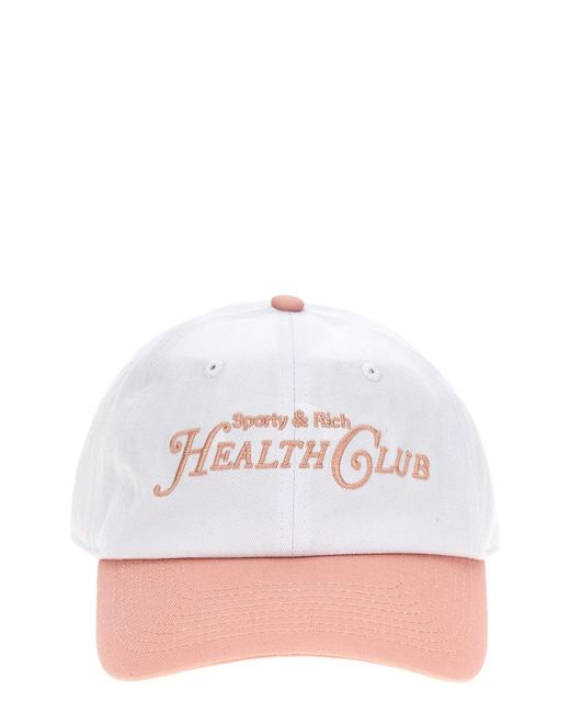 Sporty & Rich White 'health Club' Cap