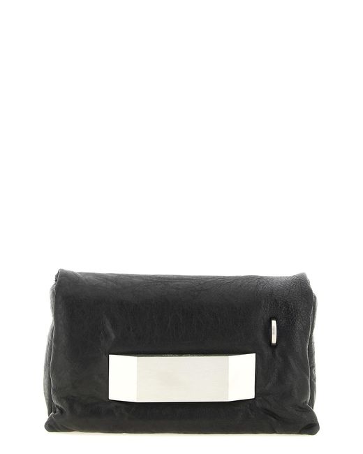 Rick Owens Black 'pillow Griffin' Clutch