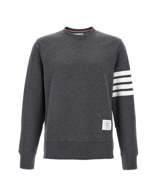 Thom Browne Gray Classic Loopback 4-Bar' Sweatshirt for men