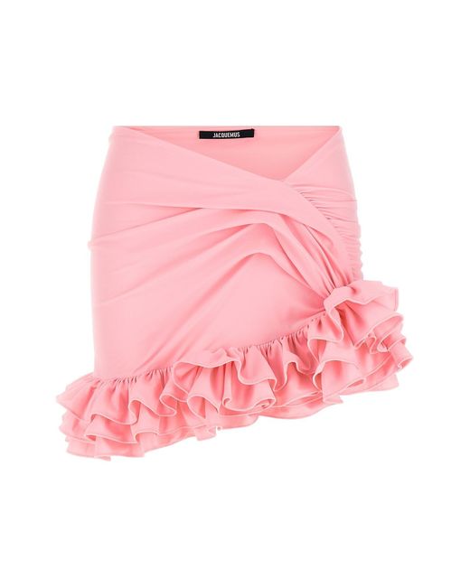 Jacquemus Pink 'la Mini Jupe Playa' Skirt