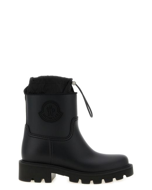 Moncler Black 'kickstream' Rain Boots
