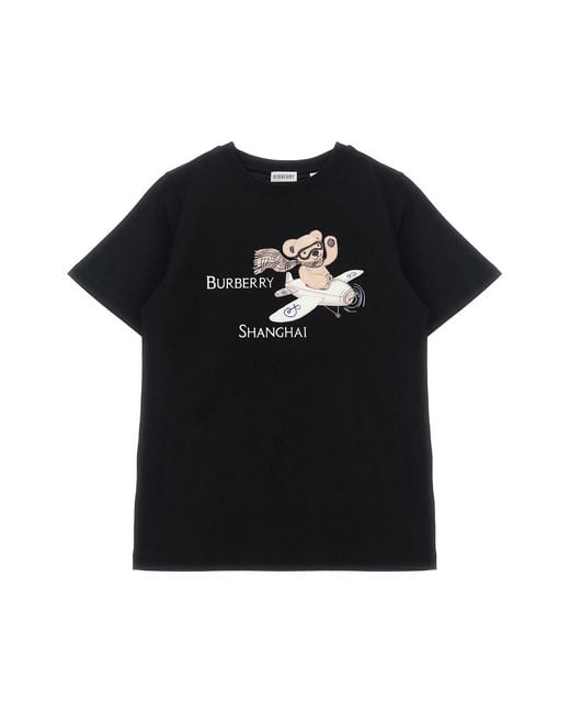 Burberry Black 'cedar Shanghai' T-shirt