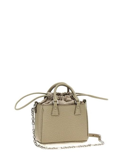 Borsa A Mano '5Ac Tote Horizontal' di Maison Margiela in Metallic