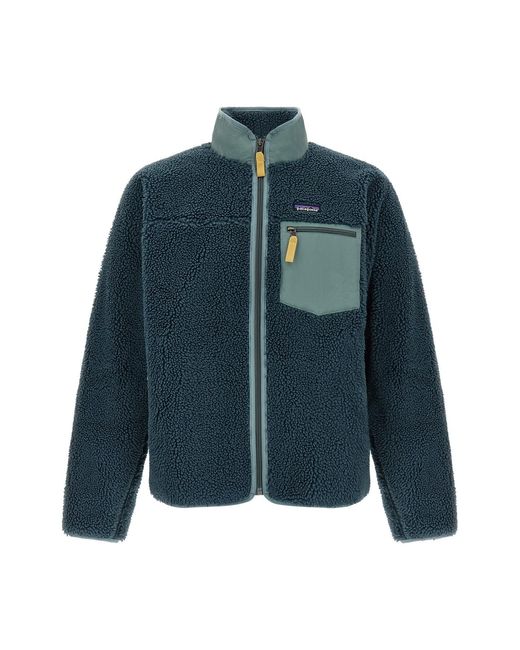 Patagonia Blue 'retro-x' Windproof Jacket for men