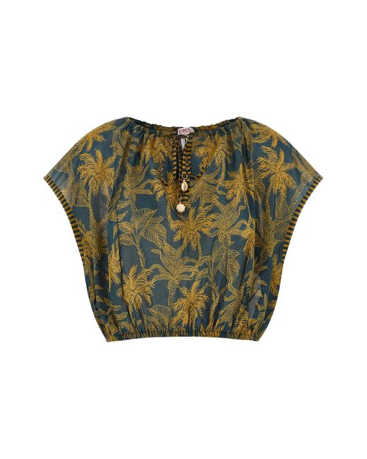 Eres Green 'crocodile' Top