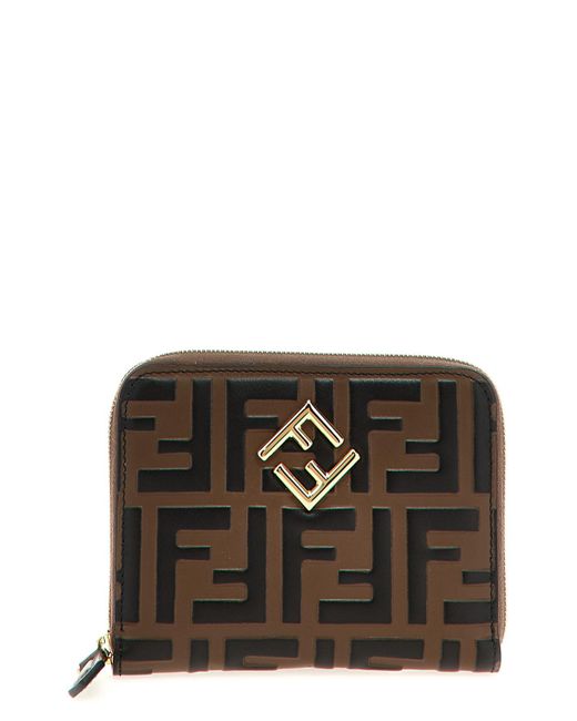 Fendi Multicolor Mittlere Geldbörse "Ff Diamonds"