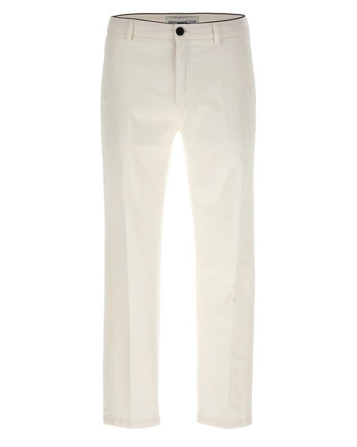 Department 5 White 'prince' Pants for men