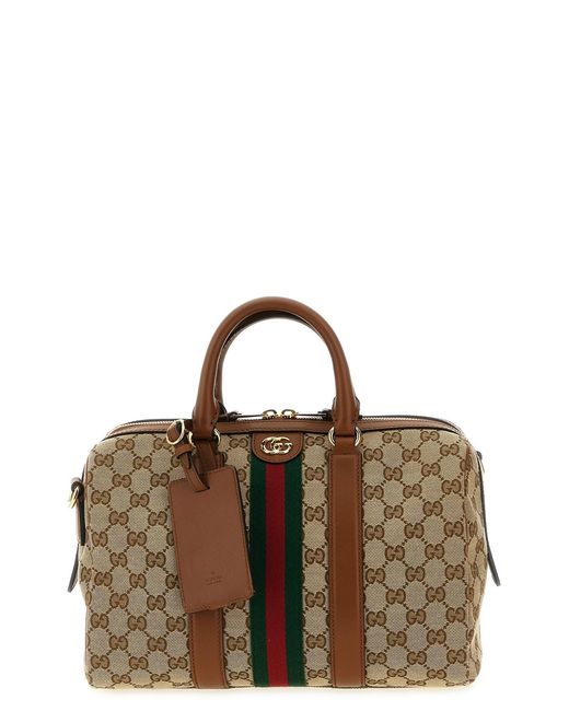Gucci Brown Medium 'ophidia' Top Case