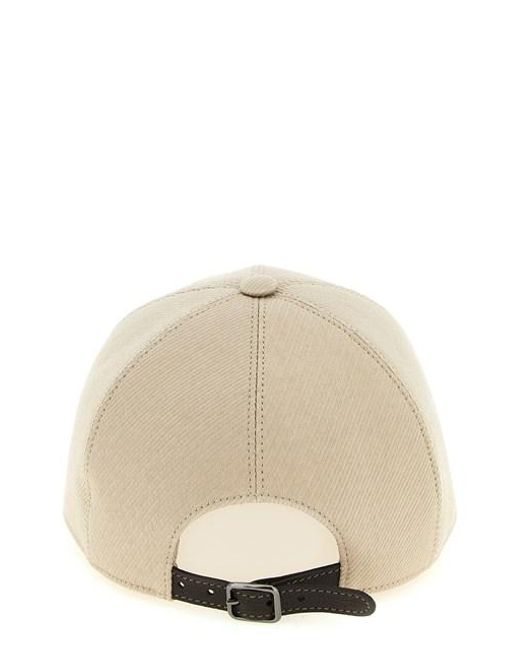 Cappello 'Baseball' di Brunello Cucinelli in Natural