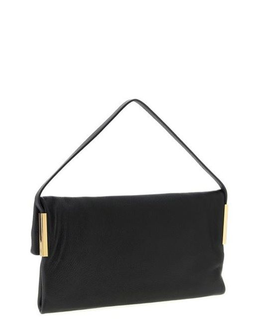 Borsa A Spalla Logo di Elisabetta Franchi in Black