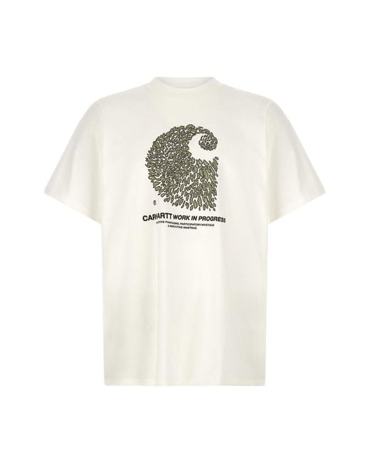 Carhartt White 'entrance' T-shirt for men