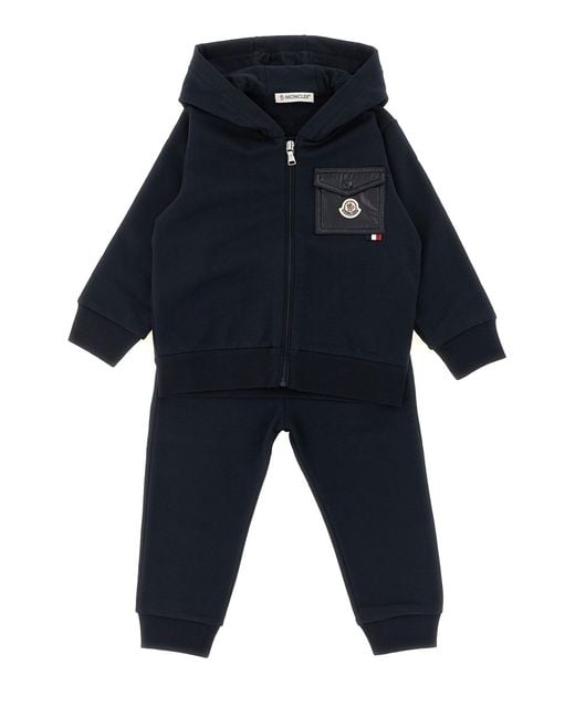 Moncler Blue Complete Hoodie + Joggers for men