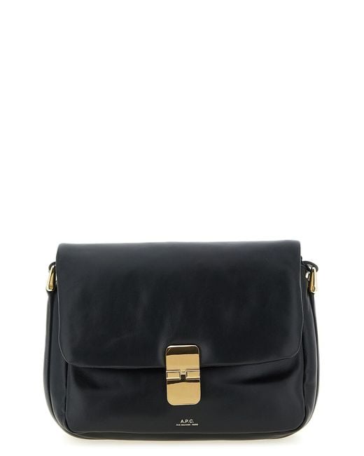 A.P.C. Black 'grace Soft' Small Crossbody Bag