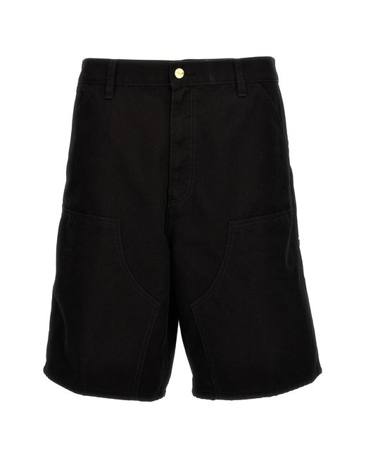 Carhartt Black 'double Knee' Bermuda Shorts for men