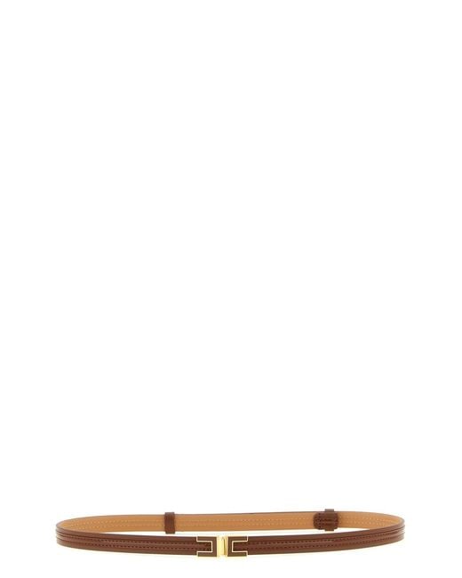 Elisabetta Franchi Multicolor Logo Buckle Belt