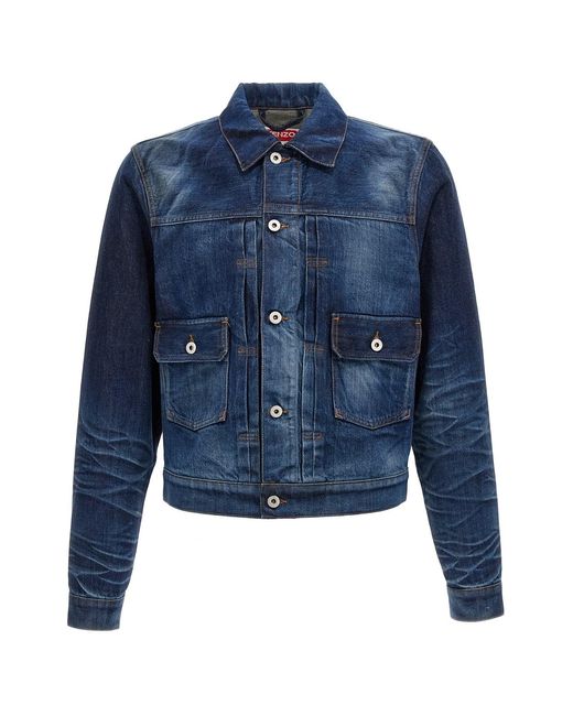 KENZO Blue Japanese Denim Jacket for men