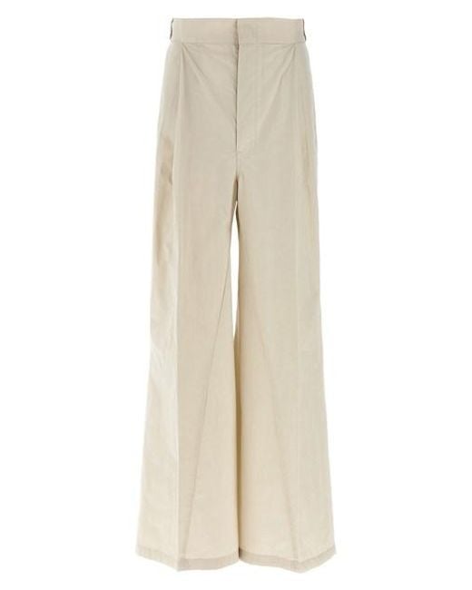 Maison Margiela Natural Wide Range Of Trousers