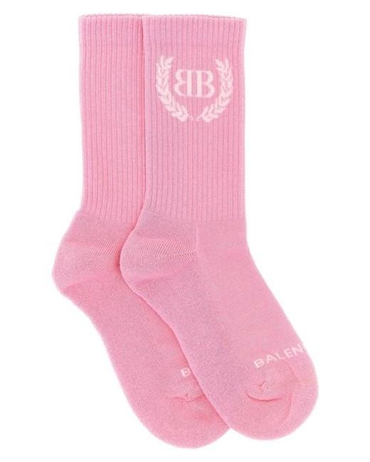 Balenciaga Pink 'Laurel Classic' Socks