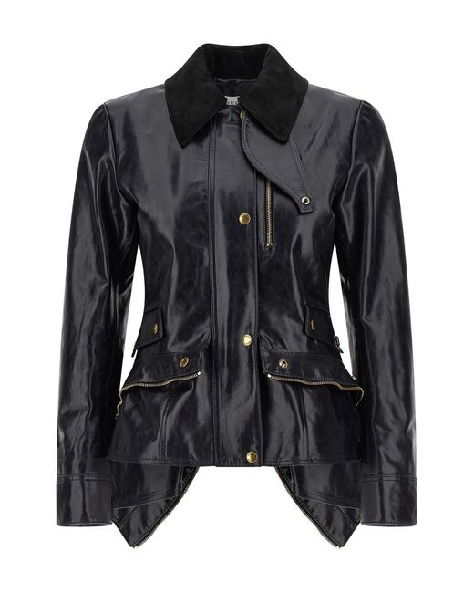 McQueen Black Leather Jacket
