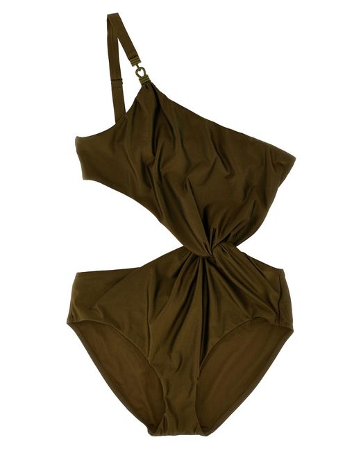 Zimmermann Green 'wylie' One-piece Swimsuit