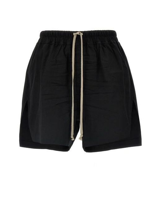 Rick Owens Black 'Boxers' Bermuda Shorts
