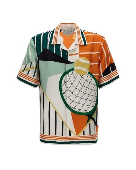 Casablancabrand Multicolor 'court Abstrait' Shirt for men