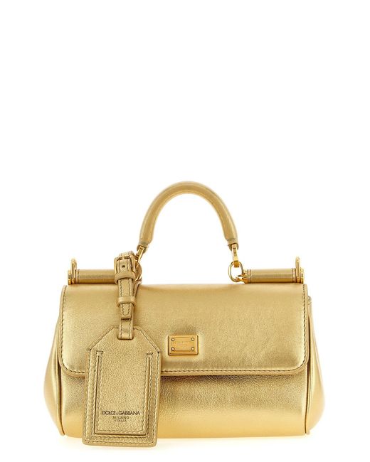 Dolce & Gabbana Metallic 'my Sicily' Mini Handbag