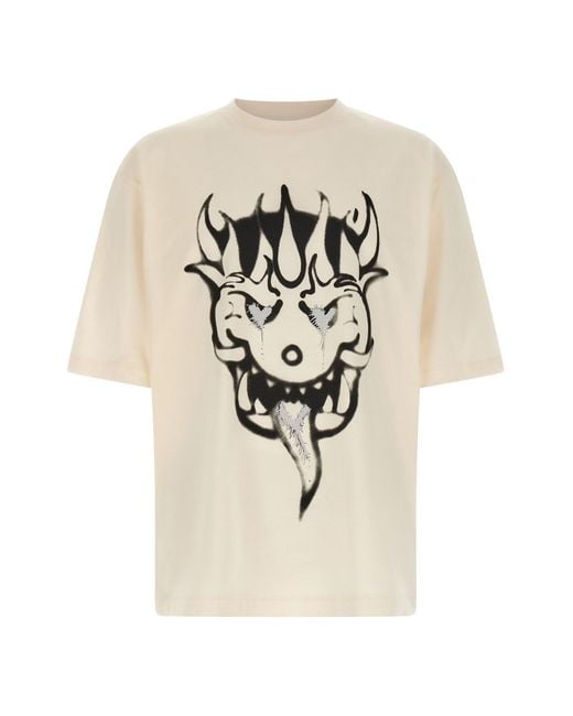 Y-3 White 'gfx' T-shirt for men
