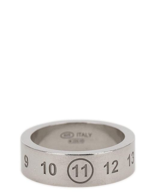 Maison Margiela Gray 'numeric' Ring