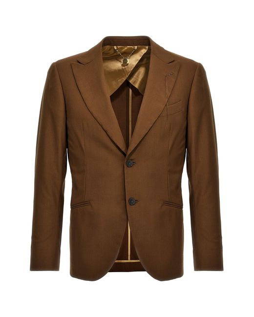 Maurizio Miri Brown 'keanu' Blazer for men