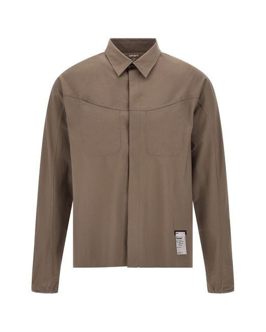 Satisfy Brown 'peaceshelltm River' Shirt for men