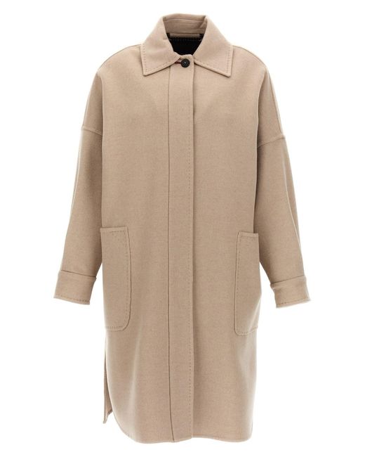 Max Mara Natural 'Baruffa' Coat