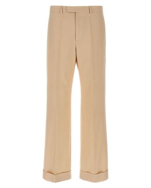 Pantalone Formale di Valentino Garavani in Natural da Uomo