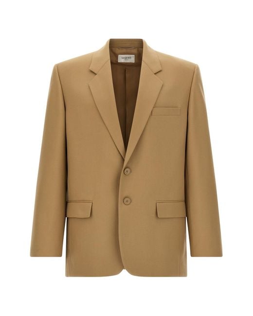Saint Laurent Natural 'Yves' Blazer for men