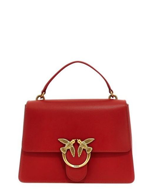 Pinko love One Top Handle Handbag in Red Lyst