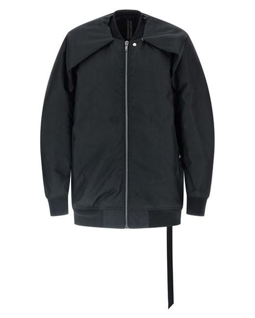 Rick Owens Black 'convertible Jumbo Peter Flight' Bomber Jacket for men