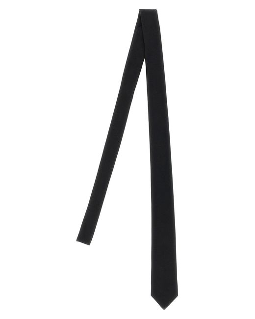 Saint Laurent Black 'Reps Bio 5€ Tie for men