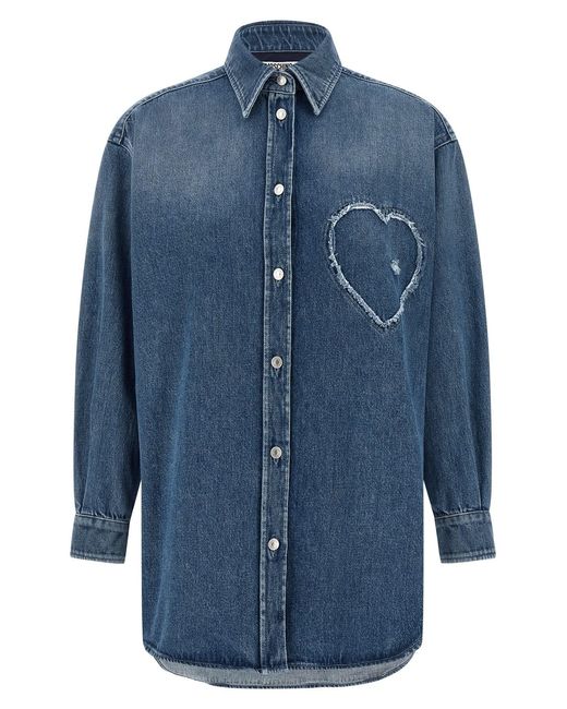 Moschino Blue 'heart' Shirt