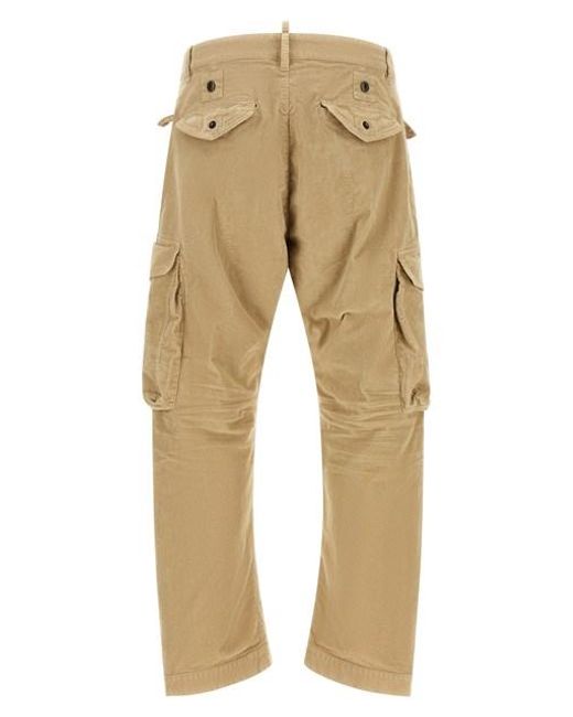 Pantalone Multitasche di DSquared² in Natural da Uomo