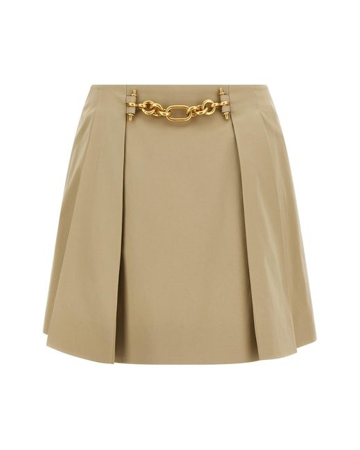 Balmain Natural Chain Skirt
