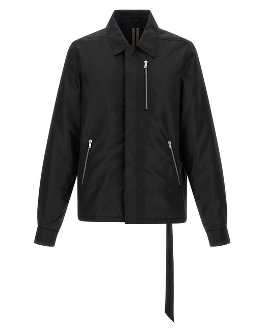 Rick Owens Black 'concealed Zipfront' Jacket for men