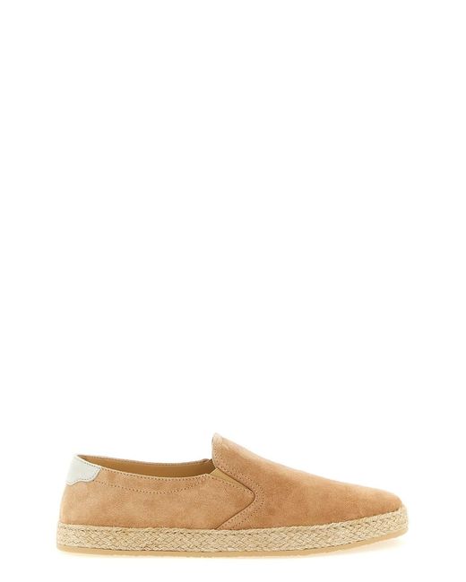 Brunello Cucinelli Brown Suede Espadrilles for men