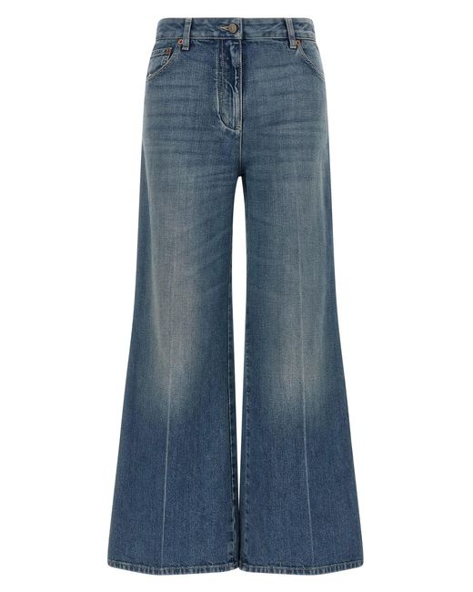 Valentino Garavani Blue 'vgold' Jeans
