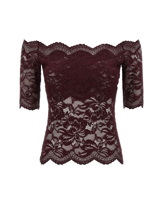 Rabanne Purple Lace Top