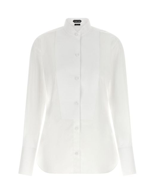 Tom Ford White Tuxedo Shirt